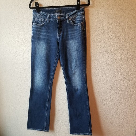 Silver Suki Slim Boot Dark Wash Mid Rise Jeans Womens Size 26X31 - Picture 11 of 11